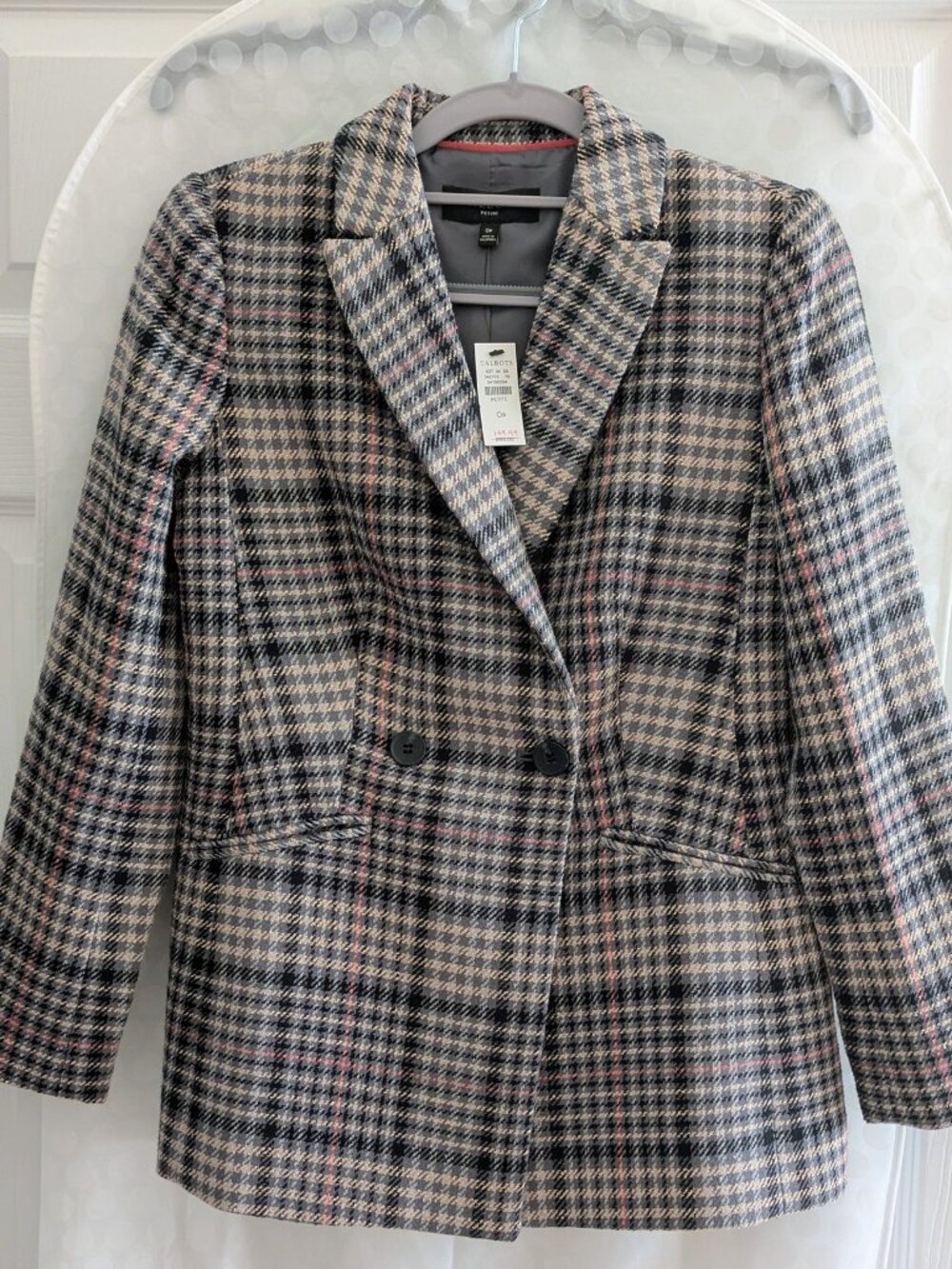 TALBOTS Plaid Jacket - OP ( Petite XS) - NEW
